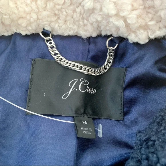 J.Crew Teddy Sherpa Topcoat in Colorblock - Picture 9 of 14